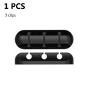 Silicone cable management desk attachment