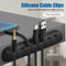 Silicone cable management desk attachment