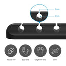 Silicone cable management desk attachment