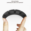 Silicone cable management desk attachment